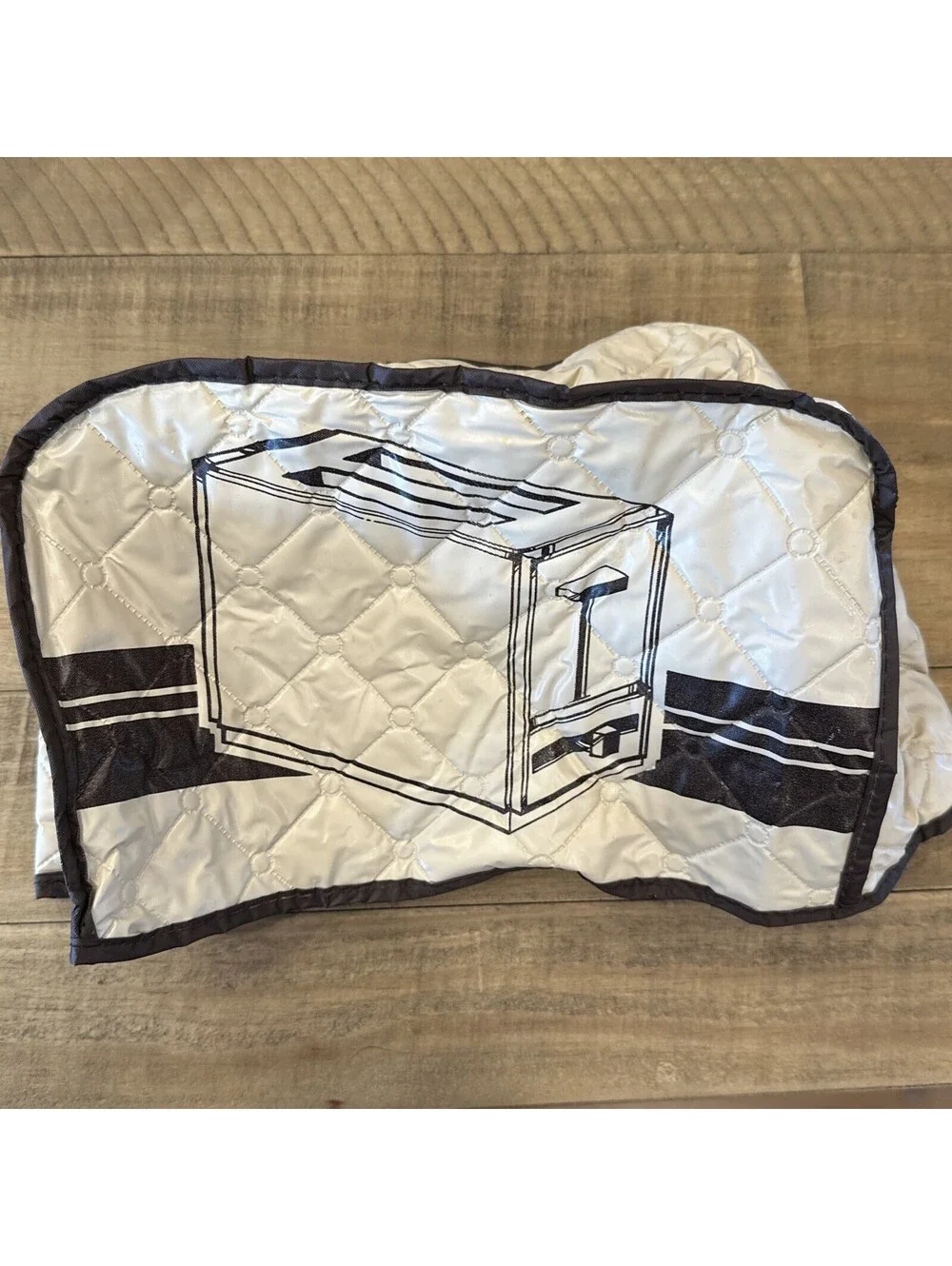 Vintage Never Used Brown Tan Two Slice Toaster Vinyl Cover (O7)